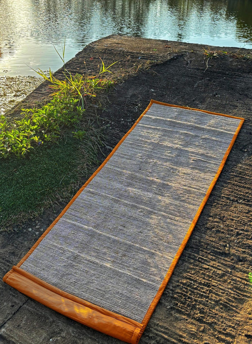 Vetiver Yoga Mat 2 X 6 One Side Cloth