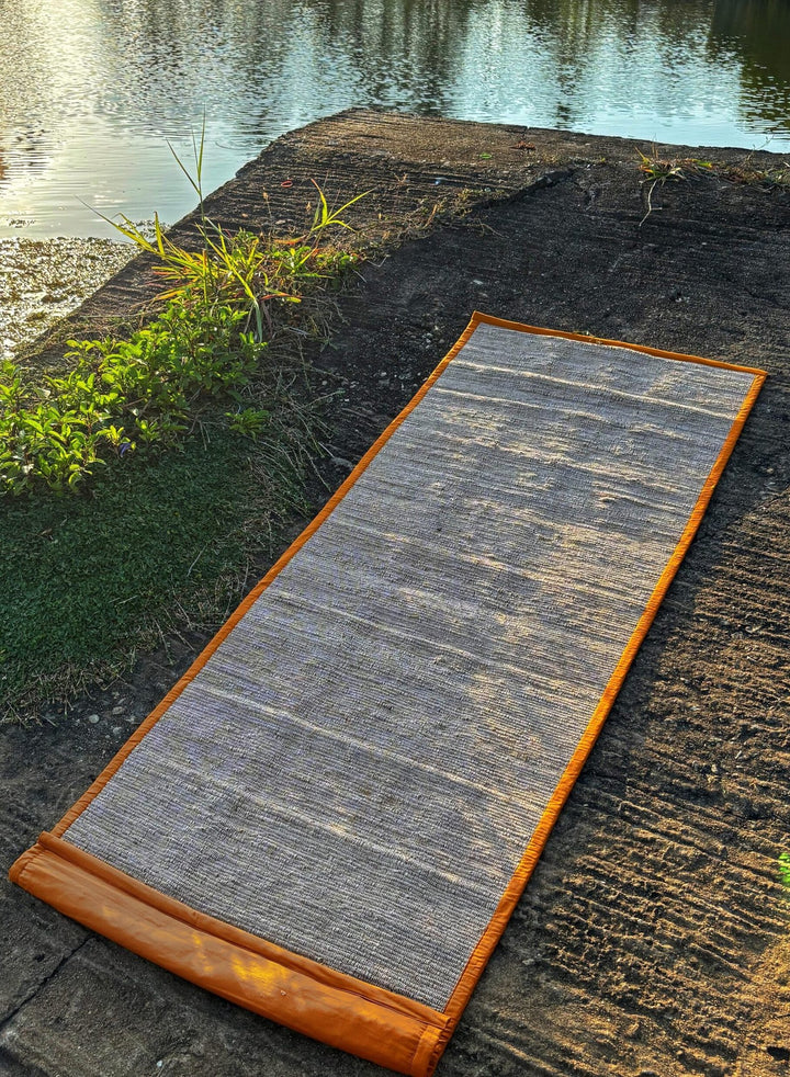 Vetiver Yoga Mat 2 X 6 One Side Cloth