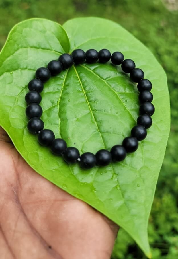 Shaligram stone Bracelet 8mm