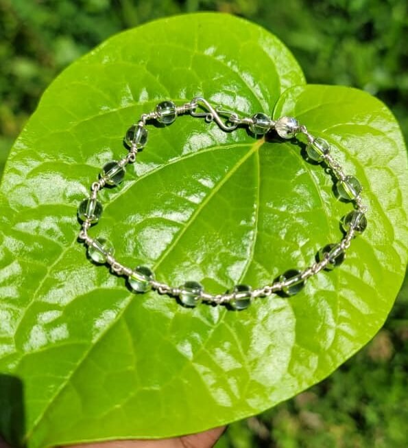 Spatika Silver(925) Bracelet -6mm