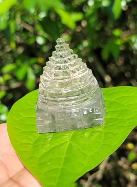 Spatika (Crystal Quartz) Shri Yantra 135 Gram