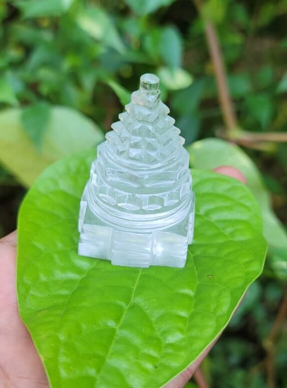 Spatika (Crystal Quartz) Shri Yantra 75 Gram