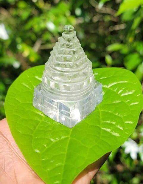 Spatika (Crystal Quartz) Shri Yantra 110 Gram