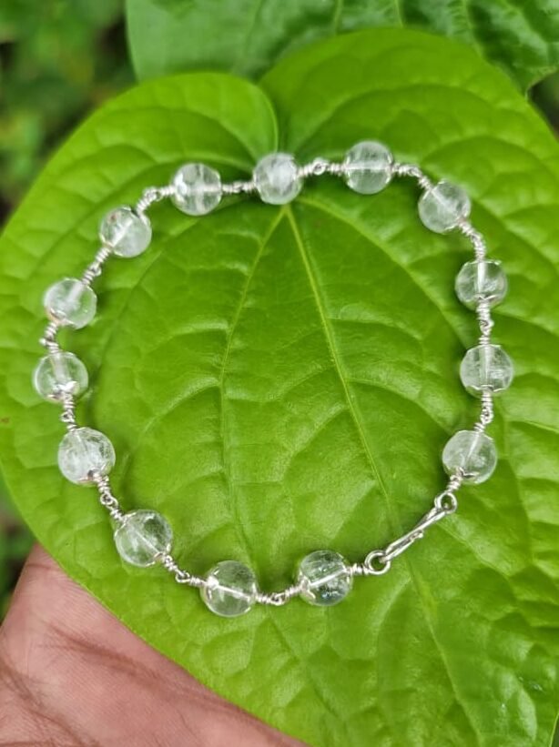 Spatika Silver(925) Bracelet -8mm