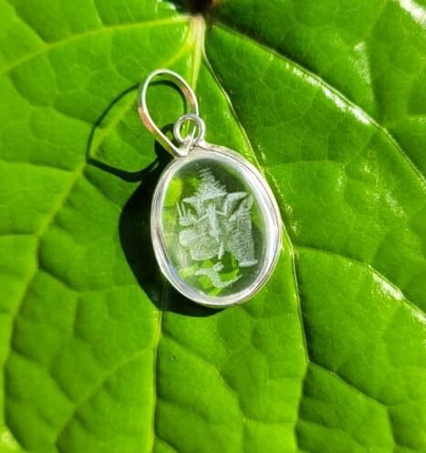 Spatika Ganesh Gem Pendant