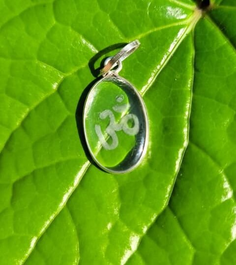 Spatika Om Gem Pendant