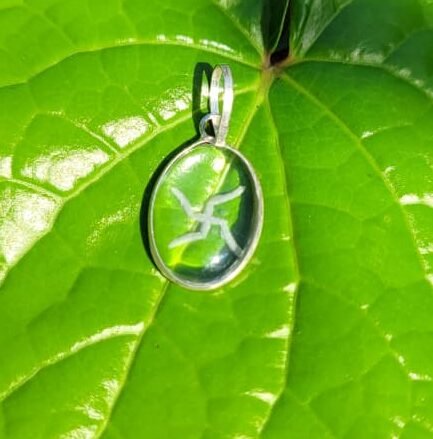 Spatika Swastik Gem Pendant