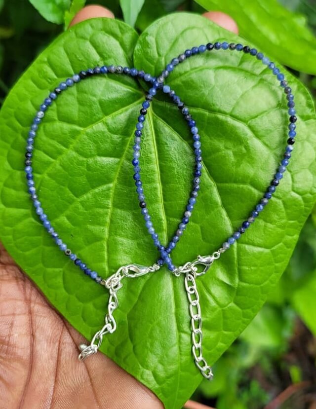 Sodalite Anklet 2mm(pair)