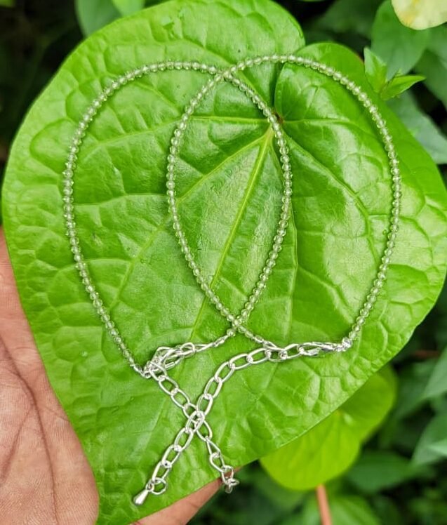 Peridot Anklet 2mm (pair)