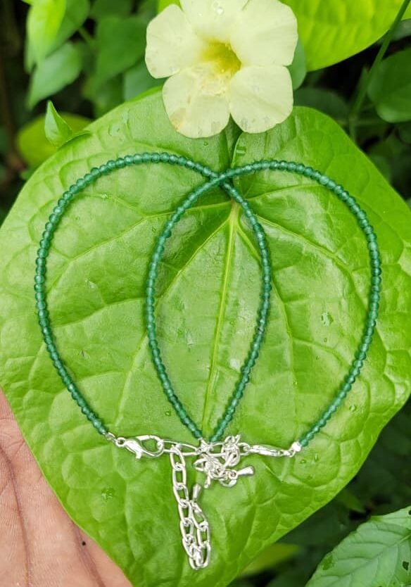 Emerald Anklet 2mm(pair)