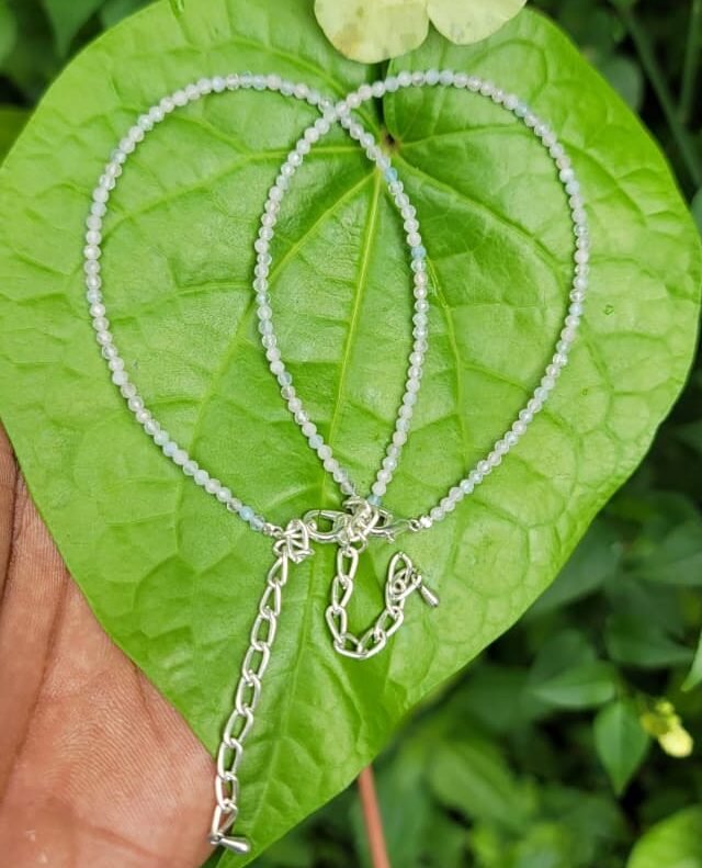 Moonstone Anklet 2mm(pair)