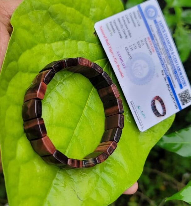 Red Tiger Eye Cupical Bracelet