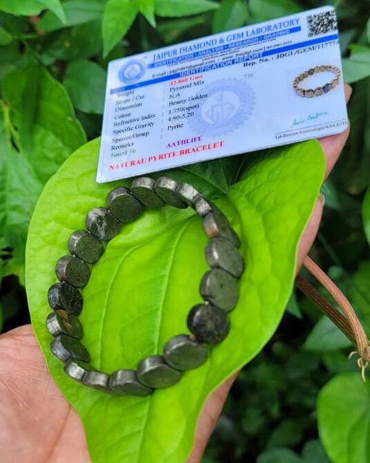 Natural Pyrite Cupical Bracelet
