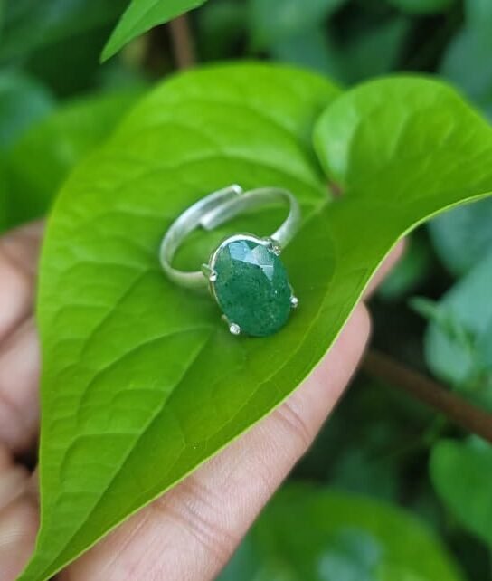Emerald Gem Ring (free size)