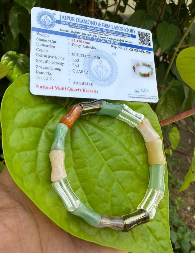 Multi Quartz Oval Bracelet