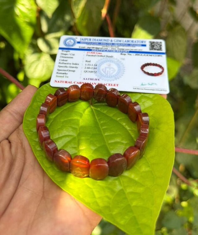 Carnelian Oval Bracelet