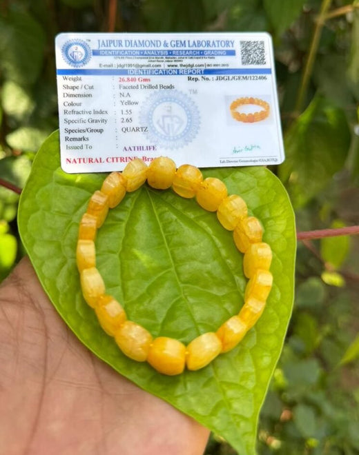 Citrine Oval Bracelet