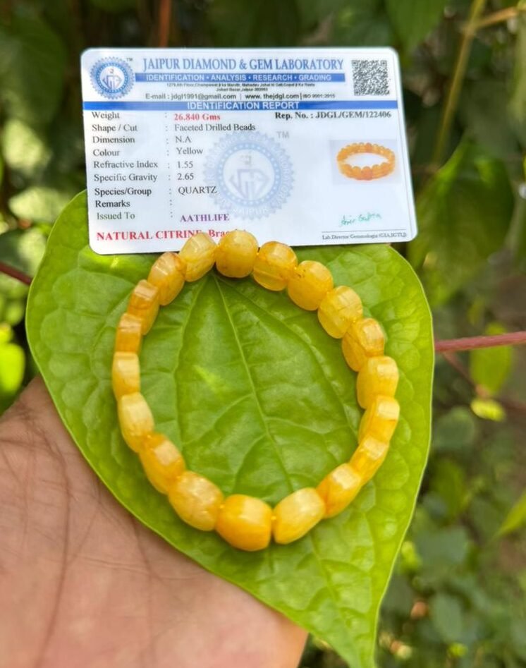 Citrine Oval Bracelet