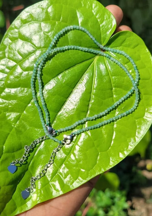 Green Aventurine Anklet 2mm(pair)