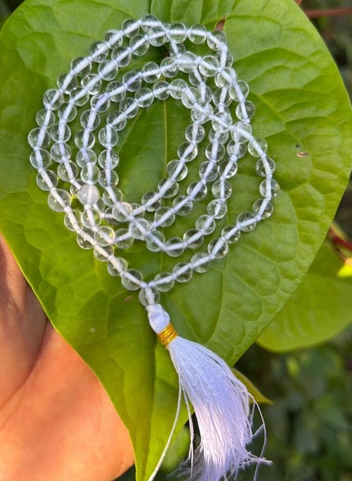 Spatika Mala with Knot 108 beads – 7mm