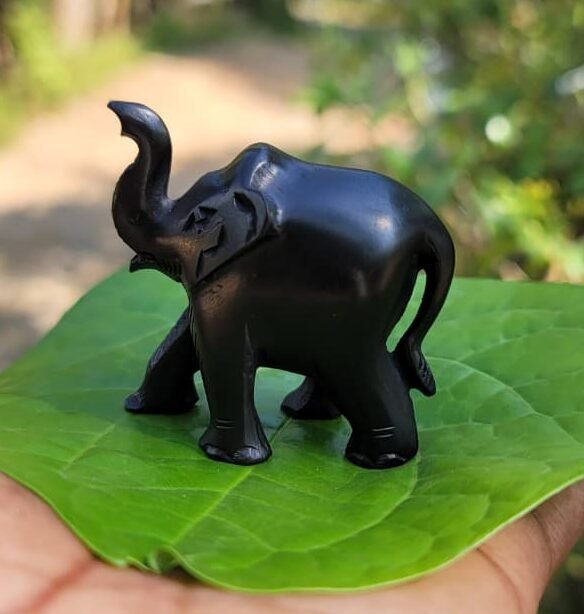 Karungali Elephant Statue small-2inch