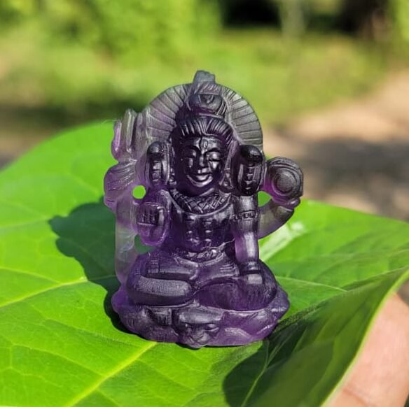 Amethyst Shiva Statue 2inch