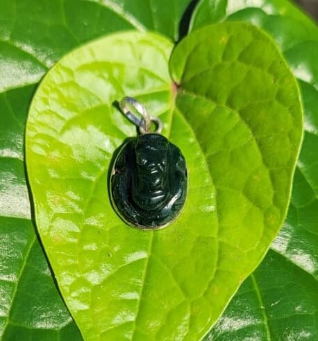 Green stone Emerald Ganesh Pendant