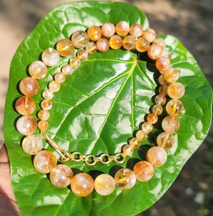 Citrine Graduation mala (6-12mm)