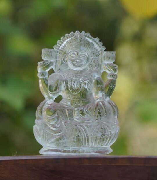 Premium Spatika Mahalaxmi Statue