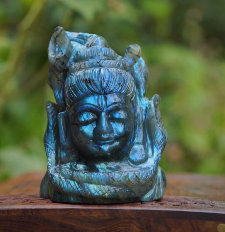 Labradorite Shiva statue Exotic collection Type-A