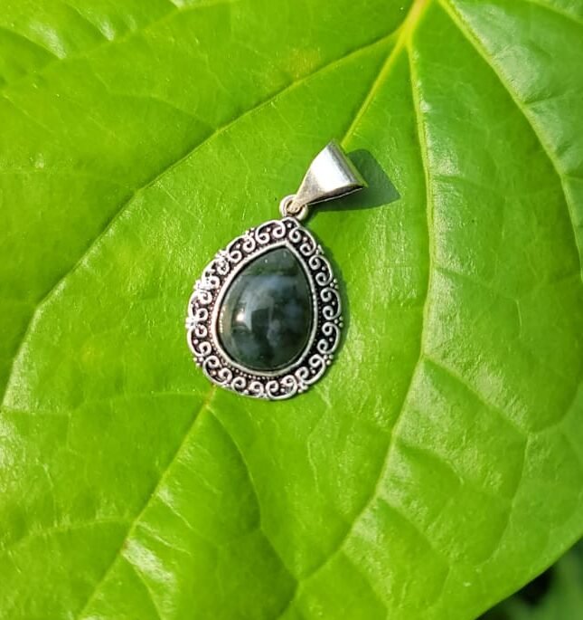 Moss Agate Gem Pendant