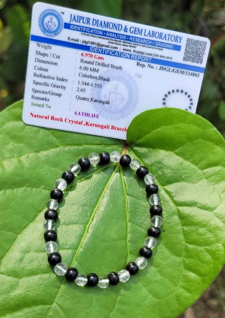 Karungali & Spatika Bracelet 6mm