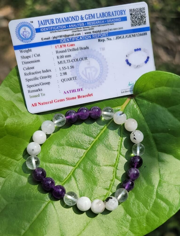 Crown Chakra Bracelet 8mm