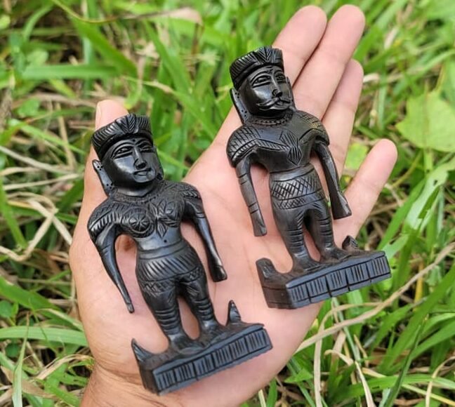 Karungali Marapachi Doll (Pair) – 4 inch