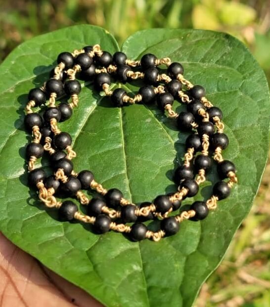 Karungali Panchaloha(impon) wire mala-6mm