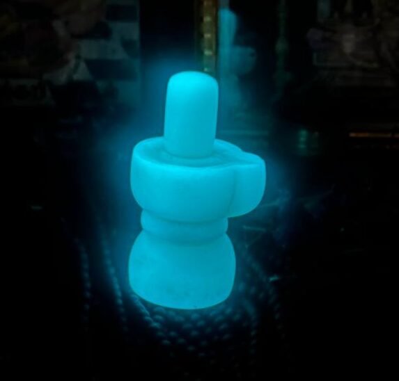Glowing Shivalinga (500gram)-4.75inch