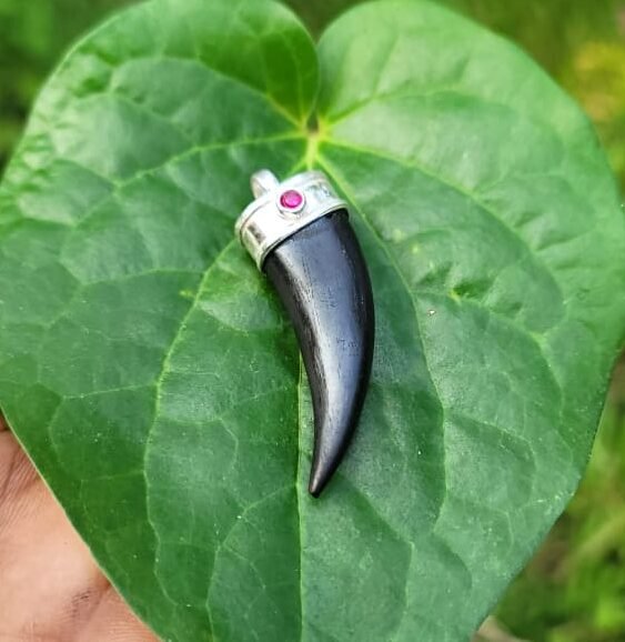 Karungali Silver(925) Tiger Teeth