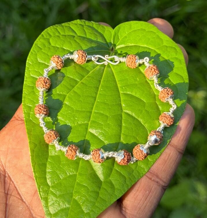 Rudraksha Silver(925) Bracelet-8mm