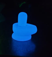 Glowing Shivalinga Small(blue)-2.5inch