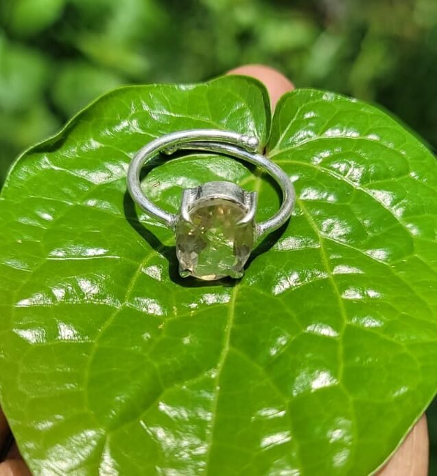 Yellow Sapphire Gem Ring (free size)