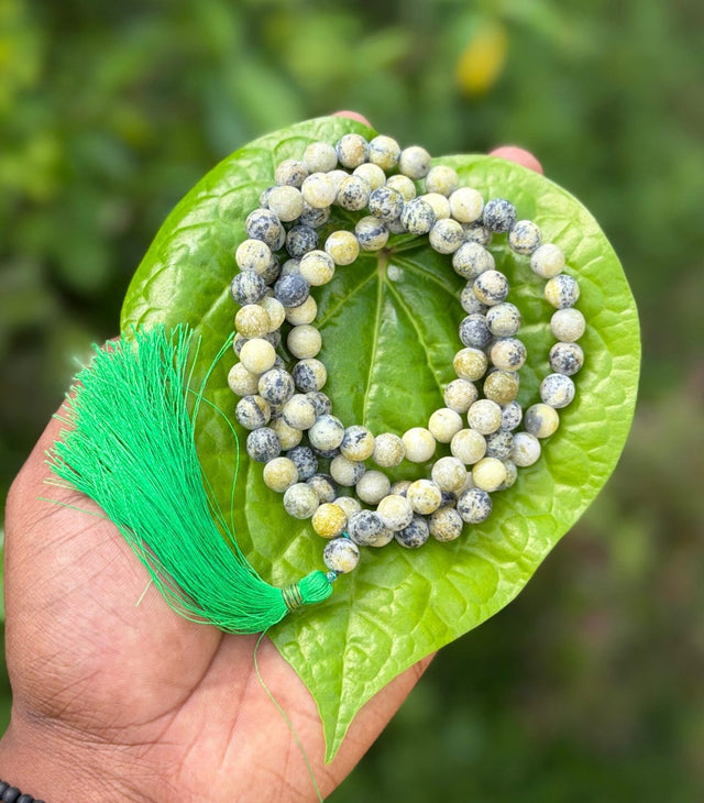Serpentine Gemstone Mala 108 Pearls