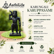 Karungali Karuppasamy Statue 4 inch