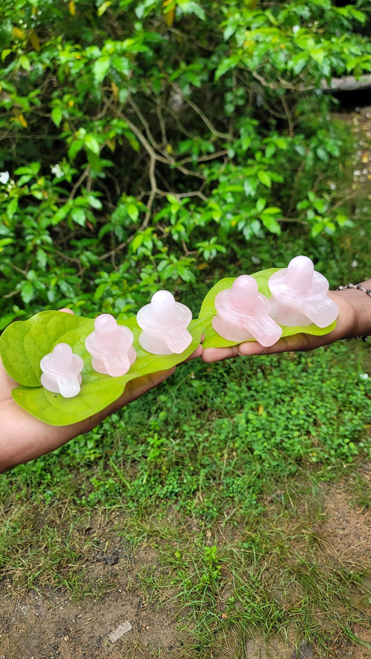 Rose Spatika Shivalinga