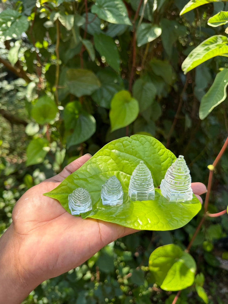 Premium Spatika Shri Yantra (100% clear )