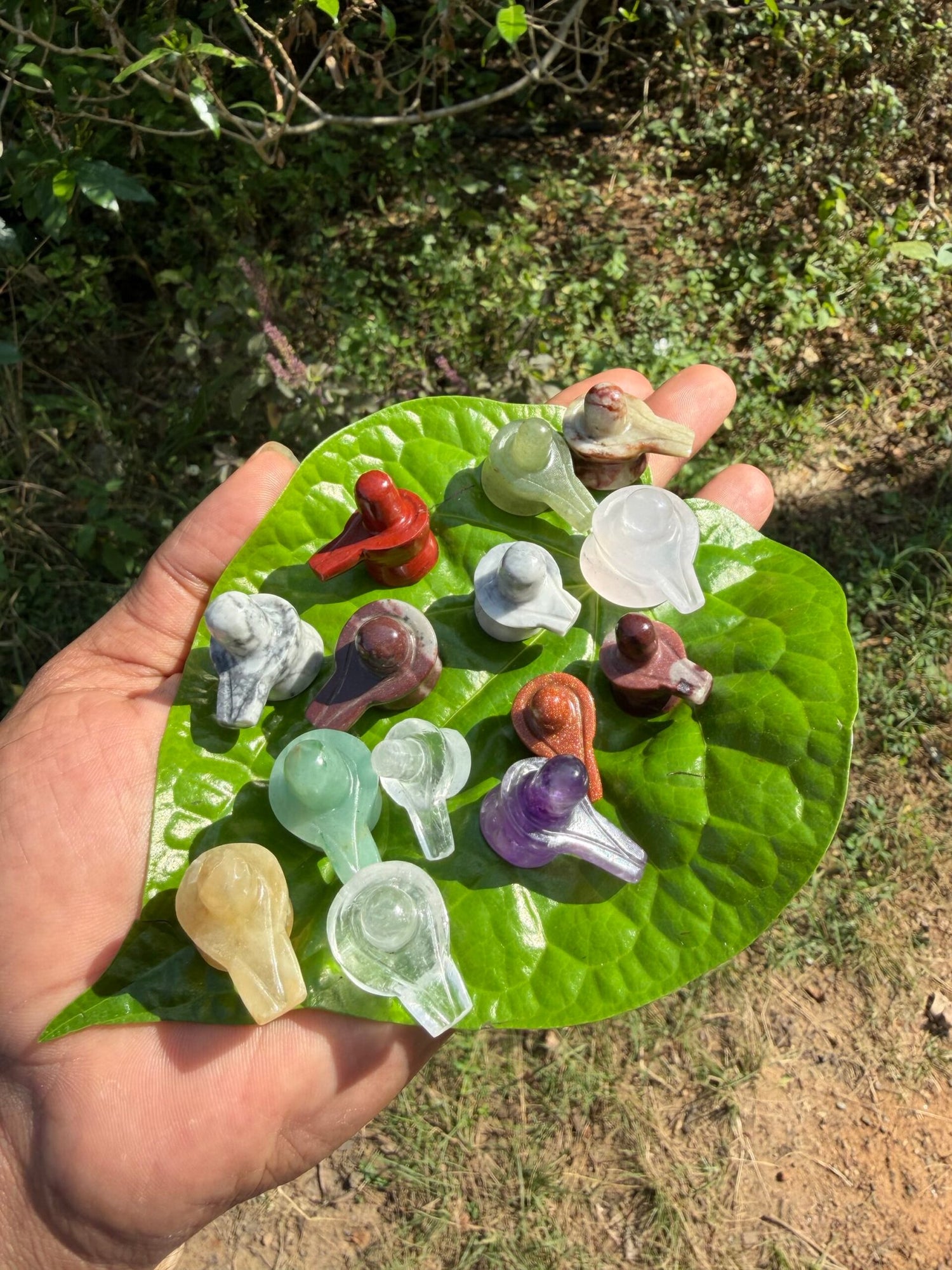 Gemstone Shivalinga small