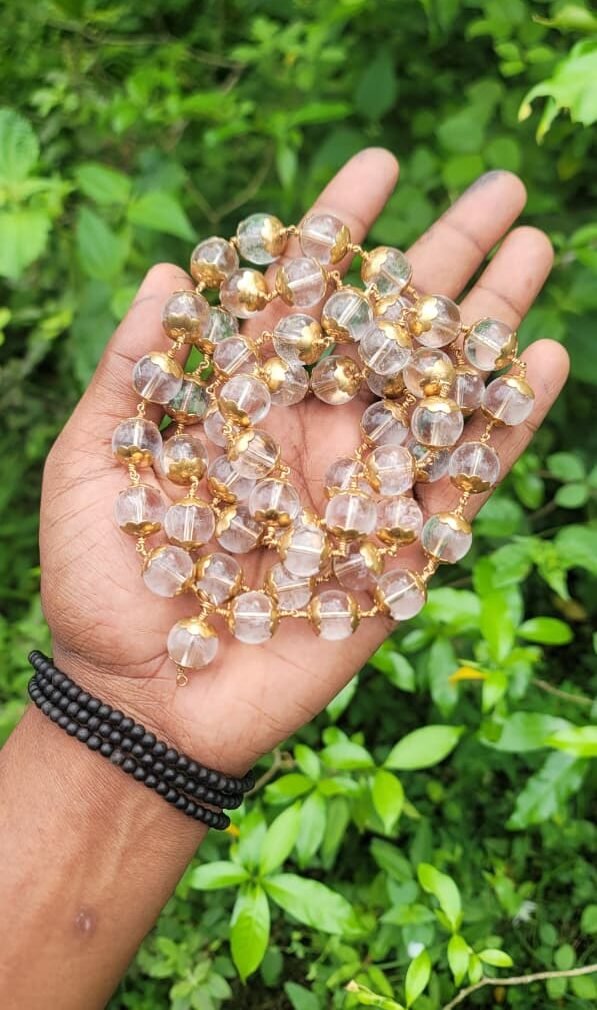 Spatika Impone Mala 14mm(54 Beads)